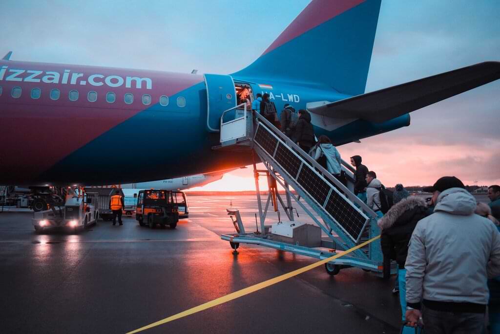 avión con pasajeros con destino a USA